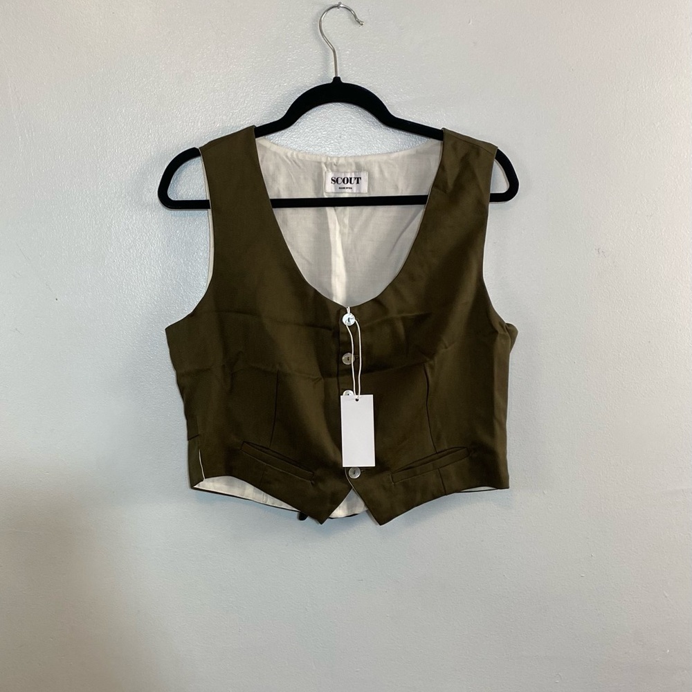 Women’s Scout vest olive green size large